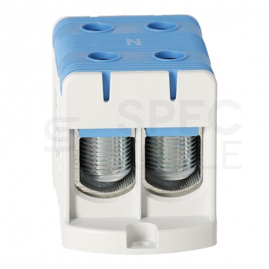 Złączka szynowa 2-torowa Al/Cu 35-150mm2 na TH35 niebieski FJ-E150/2/B HEDO