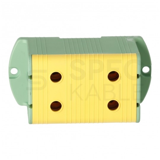 Złączka szynowa 2-torowa Al/Cu 35-240mm2 na TH35 żółto-zielony FJ-E240/2/D HEDO