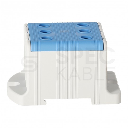 Złączka szynowa 3-torowa Al/Cu 16-95mm2 na TH35 niebieski FJ-E95/3/B HEDO