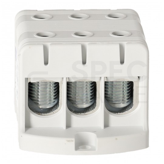 Złączka szynowa 3-torowa Al/Cu 16-95mm2 na TH35 szary FJ-E95/3 HEDO