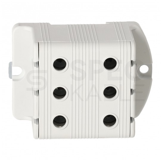 Złączka szynowa 3-torowa Al/Cu 16-95mm2 na TH35 szary FJ-E95/3 HEDO