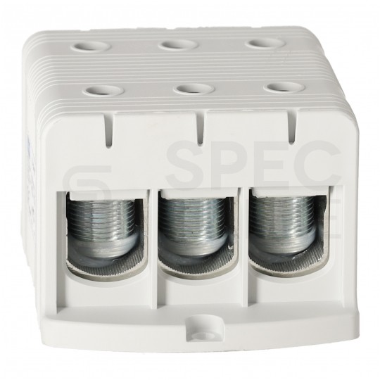 Złączka szynowa 3-torowa Al/Cu 35-240mm2 na TH35 szary FJ-E240/3 HEDO