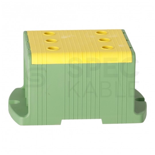 Złączka szynowa 3-torowa Al/Cu 35-240mm2 na TH35 żółto-zielony FJ-E240/3/D HEDO