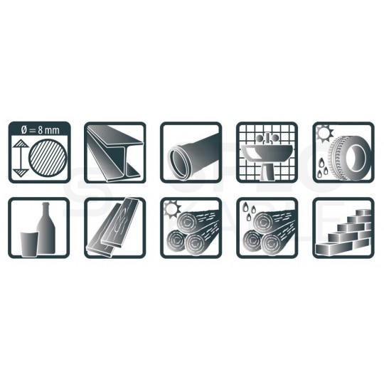 Znacznik marker żelowy Niebieski 8,0mm PICA-Gel 8081