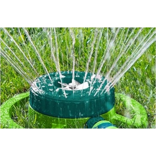 Zraszacz ogrodowy poziomy 9-funkcyjny do nawadniania trawnika (do 95m2) VERTO 15G781