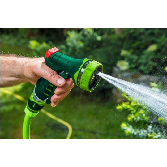 Zraszacz pistoletowy ogrodowy regulowany (7-funkcyjny) do węża 1/2" - 3/4" VERTO 15G707