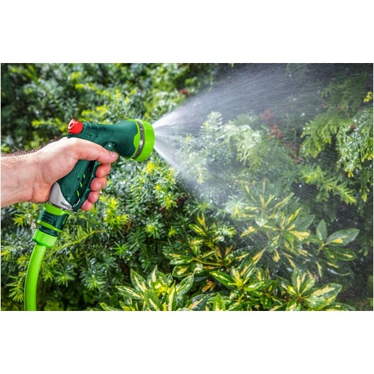 Zraszacz pistoletowy ogrodowy regulowany (7-funkcyjny) do węża 1/2" - 3/4" VERTO 15G707