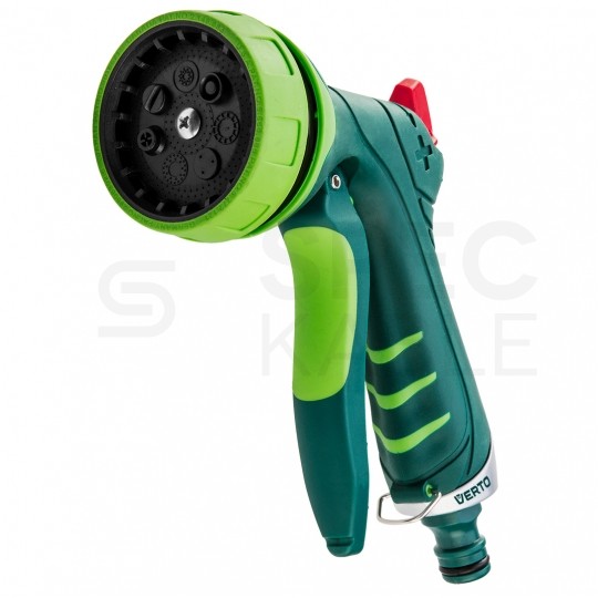 Zraszacz pistoletowy ogrodowy regulowany (7-funkcyjny) do węża 1/2" - 3/4" VERTO 15G707