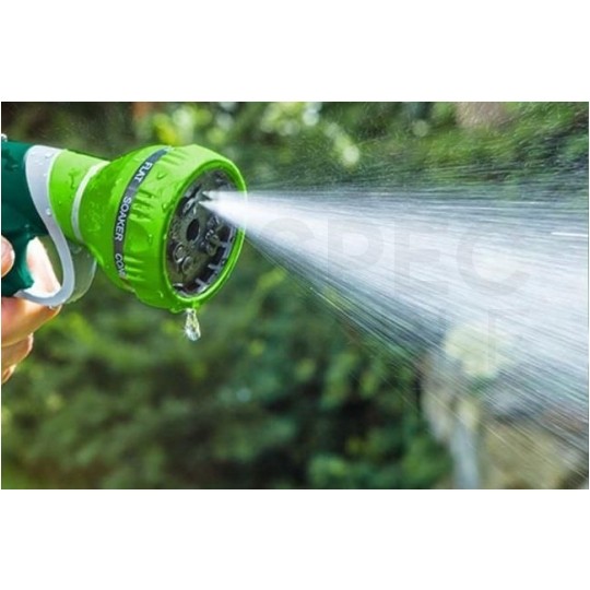 Zraszacz pistoletowy ogrodowy regulowany (9-funkcyjny) do węża 1/2" - 3/4" VERTO 15G702