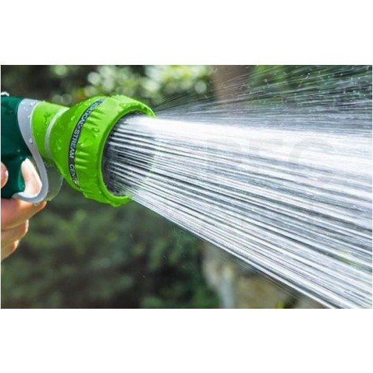 Zraszacz pistoletowy ogrodowy regulowany (9-funkcyjny) do węża 1/2" - 3/4" VERTO 15G702