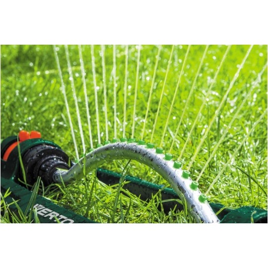 Zraszacz wahadłowy ogrodowy oscylacyjny regulowany do nawadniania trawnika (13x18m) VERTO 15G771