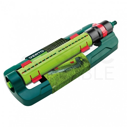 Zraszacz wahadłowy ogrodowy oscylacyjny regulowany do nawadniania trawnika (15x19m) VERTO 15G772