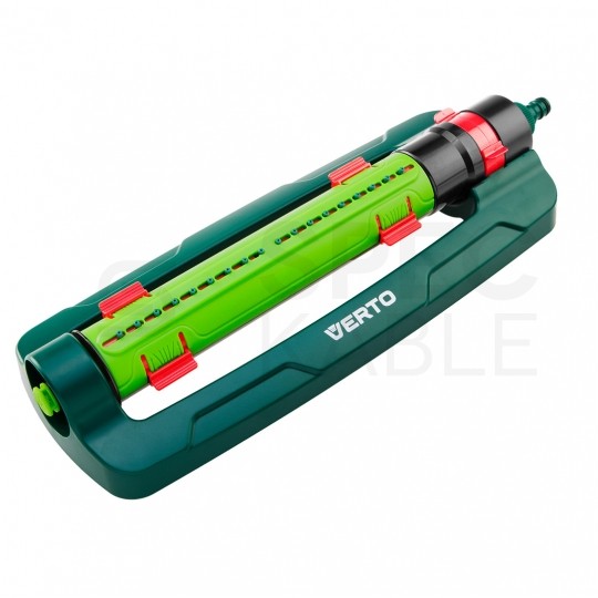 Zraszacz wahadłowy ogrodowy oscylacyjny regulowany do nawadniania trawnika (15x19m) VERTO 15G772