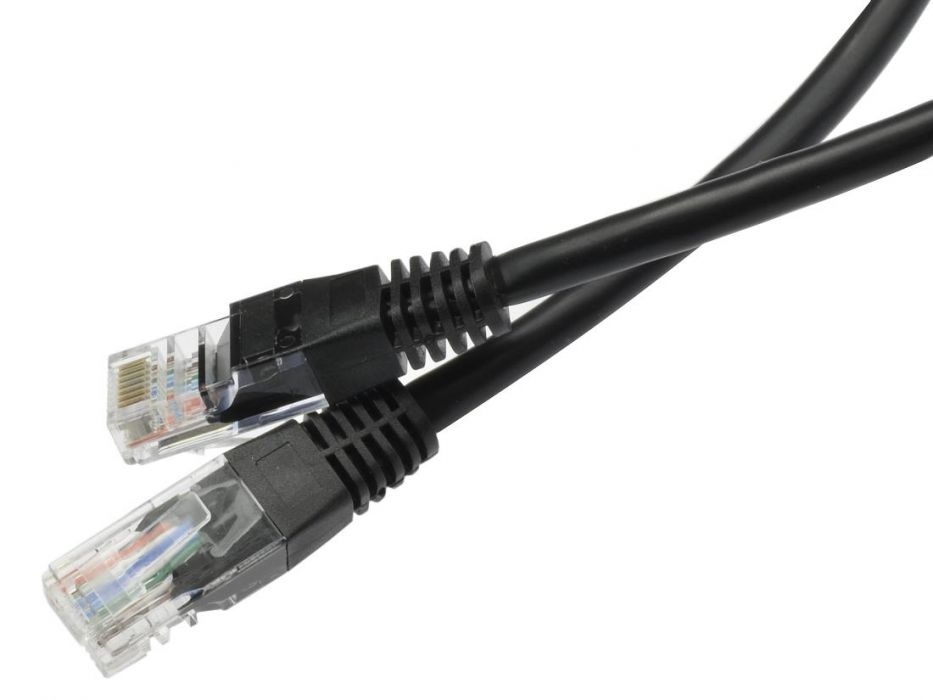 vruchten Bovenstaande spannend Patchcord UTP kat.6 kabel sieciowy LAN 2x RJ45 linka czarny 7m - Sklep  Speckable.pl