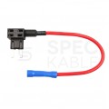 Adapter BYPASS bezpiecznika samochodowego MINI 20A z kablem 12cm AMIO