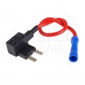 Adapter BYPASS bezpiecznika samochodowego MINI 20A z kablem 12cm AMIO