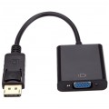 Adapter DisplayPort -> SVGA (D-Sub 15-pin) Full HD (wtyk / gniazdo) czarny 20cm