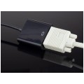 Adapter HDMI -> SVGA (D-Sub 15-pin) Full HD (wtyk / gniazdo) czarny 20cm
