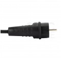 Adapter kempingowy gniazdo 3P 16A / wtyk 2P+Z Uni-Schuko 16A 230V IP44 na kablu OW 3x2,5mm2 0,5m