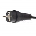 Adapter kempingowy gniazdo 3P 16A / wtyk 2P+Z Uni-Schuko 16A 230V IP44 na kablu OW 3x2,5mm2 0,5m