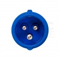 Adapter kempingowy wtyk 3P 16A / listwa zasilająca gumowa 3x 2P+Z 16A 230V IP44 na kablu OW 3x2,5mm2 0,5m
