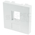 Adapter keystone pojedynczy 2M 45x45 biały Mediabox