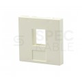 Adapter keystone pojedynczy 2M 45x45 biały Mediabox NEKU