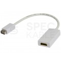 Adapter mini-DVI / HDMI FHD@60 (wtyk / gniazdo) 10cm