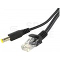 Adapter PoE do sieci LAN 2-częściowy (gniazdo DC + wtyk / gniazdo RJ45 8p8c) + (wtyk DC + wtyk / gniazdo RJ45 8p8c)