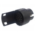 Adapter przyczepowy 12V Przejściówka 7-pin (wtyk) / 13-pin (gniazdo)