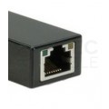 Adapter sieciowy USB 3.0 A / Gigabit Ethernet RJ45 [8p8c] (wtyk / gniazdo) srebrny 12cm