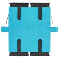 Adapter światłowodowy FO MM duplex SC/UPC-DC/UPC aqua OM3 LANBERG