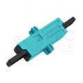Adapter światłowodowy FO MM simplex E2000/UPC-E2000/UPC turkusowy OM3 PFOT