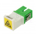 Adapter światlowodowy FO SM simplex SC/APC-SC/APC SLIM z klapką zabezpieczajacą TLC