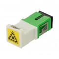 Adapter światlowodowy FO SM simplex SC/APC-SC/APC SLIM z klapką zabezpieczajacą TLC