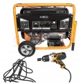 Agregat prądotwórczy 6000-6500W 230V 1-fazowy generator prądu NEO