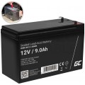 Akumulator AGM do zasilacza UPS 12V 9Ah bezobsługowy (Faston 250) Green Cell