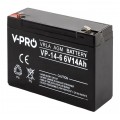 Akumulator AGM do zasilacza UPS 6V 14Ah bezobsługowy (Faston 250) VOLT VPRO