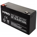 Akumulator AGM do zasilacza UPS 6V 15Ah bezobsługowy (Faston 187) VOLT VPRO
