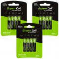 Akumulator Ni-MH R03 AAA 800mAh 1,2V (Ready 2 Use) Green Cell 3x BLISTER 4szt.