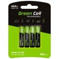 Akumulator Ni-MH R03 AAA 800mAh 1,2V (Ready 2 Use) Green Cell BLISTER 4szt.