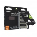 Akumulator Ni-MH R03 AAA 930mAh 1,2V (Ready 2 Use) Panasonic Eneloop Pro BLISTER 4szt. + Pojemnik na 4 szt akum. R6/AA lub R03/AAA