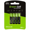 Akumulator Ni-MH R03 AAA 950mAh 1,2V (Ready 2 Use) Green Cell 2x BLISTER 4szt.