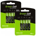 Akumulator Ni-MH R03 AAA 950mAh 1,2V (Ready 2 Use) Green Cell 2x BLISTER 4szt.