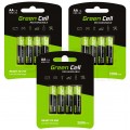 Akumulator Ni-MH R6 AA 2000mAh 1,2V (Ready 2 Use) Green Cell 3x BLISTER 4szt.