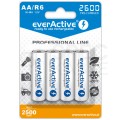 Akumulator Ni-MH R6 AA 2600mAh 1,2V (Ready 2 Use) everActive Professional Line BLISTER 4szt.