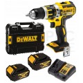 AKUMULATOROWA WIERTARKO-WKRĘTARKA Z UDAREM XR 18V 2*4.0AH DEWALT