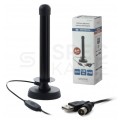Antena mobilna TV DVB-T VHF/UHF dookólna zysk 26dB. MI-ANT0100 MISTRAL