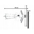 Antena zewnętrzna DVB-T VHF/UHF 14-18dB filtr LTE MUX8 BLOW