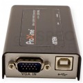 ATEN Przedłużacz KVM 100m VGA+USB na kabel LAN kat.5e (skrętkę) Konwerter aktywny VGA + 2xUSB -> LAN -> VGA + USB typ B Komplet (nadajnik TX + odbiornik RX)
